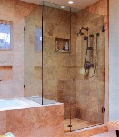 Phòng tắm kính kết hợp cùng bồn tắm - MS4263